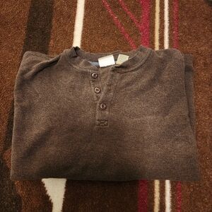 Brown L.L. Bean Henley